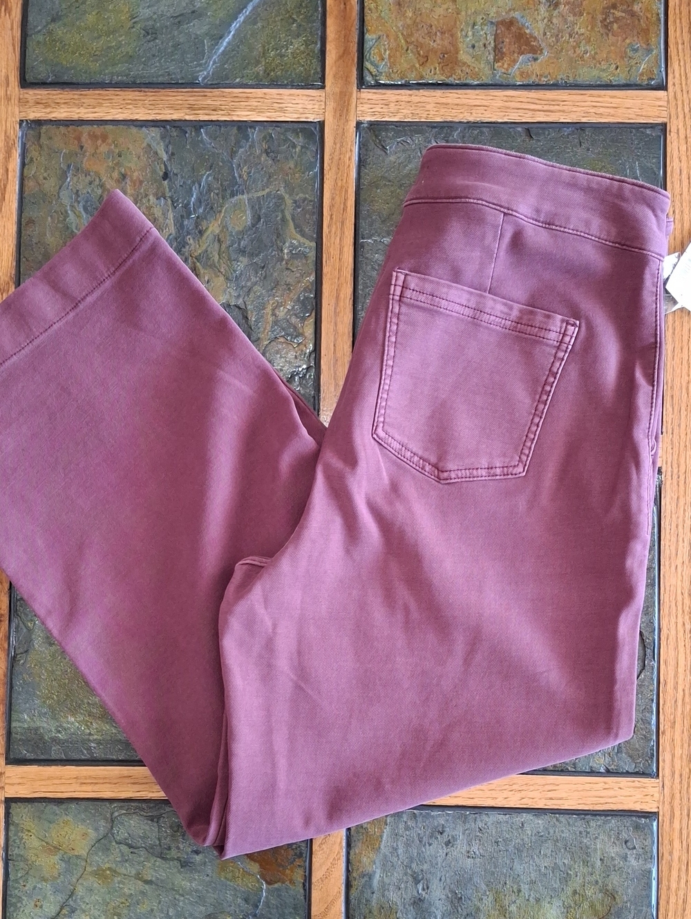 High-Rise Wide Leg Pants in Dusty Rose
